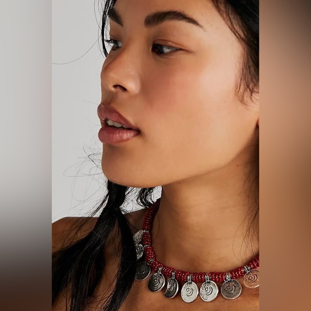 New🌟Free People-Baby You The Best Choker-PAPRIKA SILVER OX